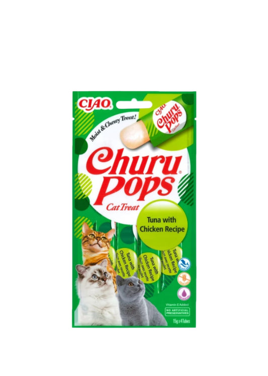 Churu Pops Ton cu Pui 4* 15g