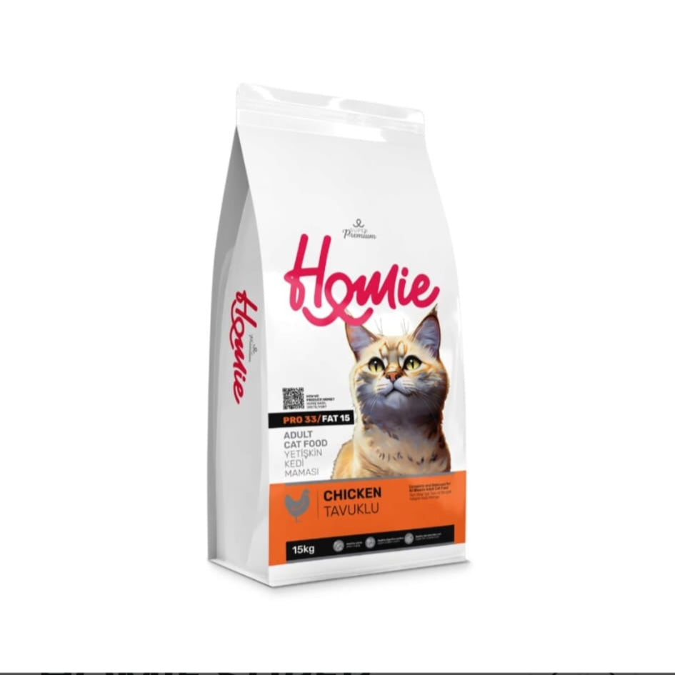 Homie Super Premium, Hrana uscata pentru pisici adulte, cu Pui, 15 kg