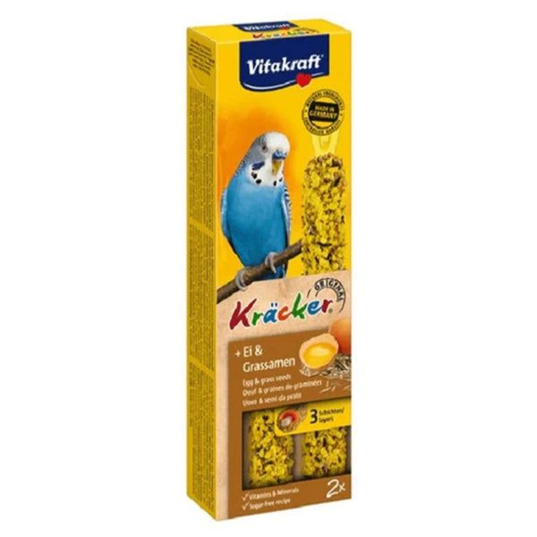 Vitakraft Batoane pentru Peruşi cu Ou şi Seminţe de Graminee 2buc