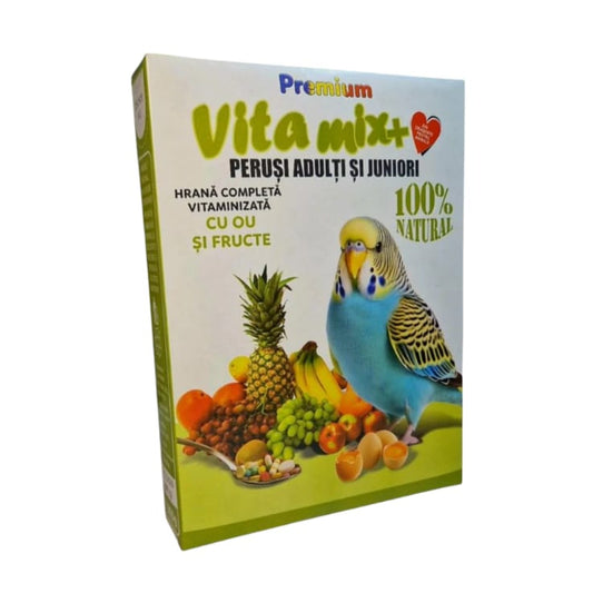 VITAMIX+ HRANA VITAMINIZATA PENTRU PERUSI CU OU SI FRUCTE 400G