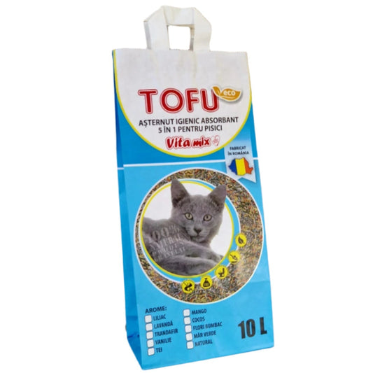 TOFU VITAMIX ASTERNUT IGIENIC ABSORBANT 5 IN 1 PENTRU PISICI 10L