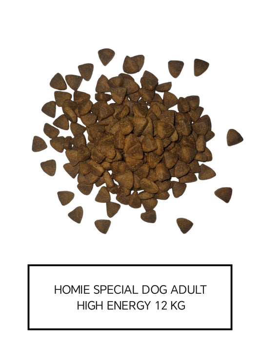 Homie Special ,Hrana uscata pentru caini adulti cu energie ridicata si continut scazut de cereale, 12 Kg