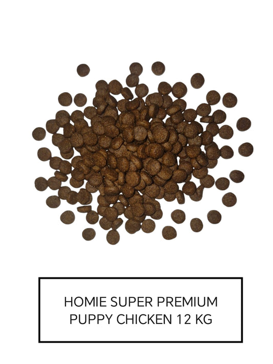 Homie Super Premium,Hrana uscata pentru caini juniori, cu Pui si continut scazut de cereale, 12 Kg